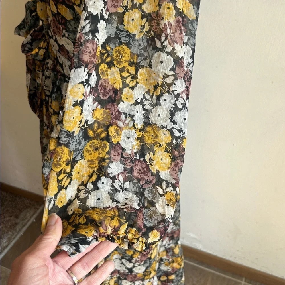 Abercrombie & Fitch Floral High Low Dress Size Lg NWOT
